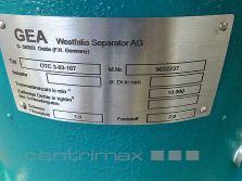 OTC 3-03-107 GEA Westfalia Separator Solid-wall Disc stack Centrifuges